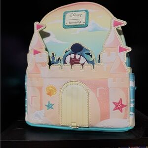 Loungefly Pastel Castle Backpack with Stitch